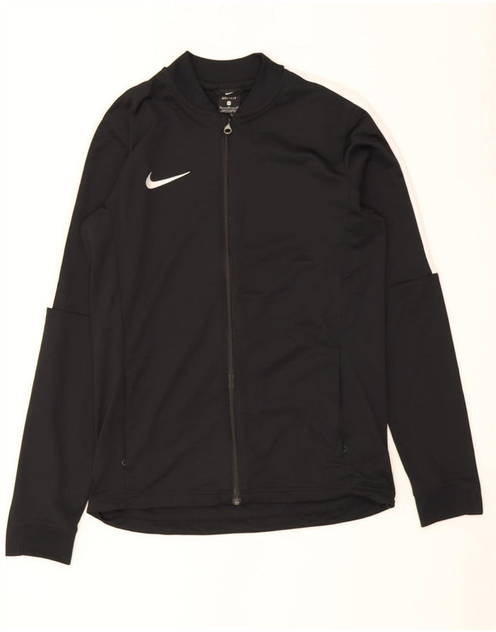 Мужская спортивная куртка Nike Dri Fit, средний черный полиэстер с цветными блоками