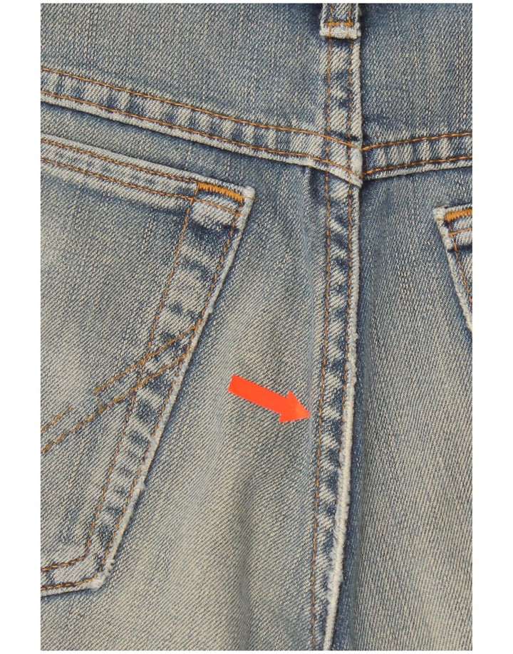 Женские джинсовые шорты Wrangler W31, хлопковые, среднего синего цвета