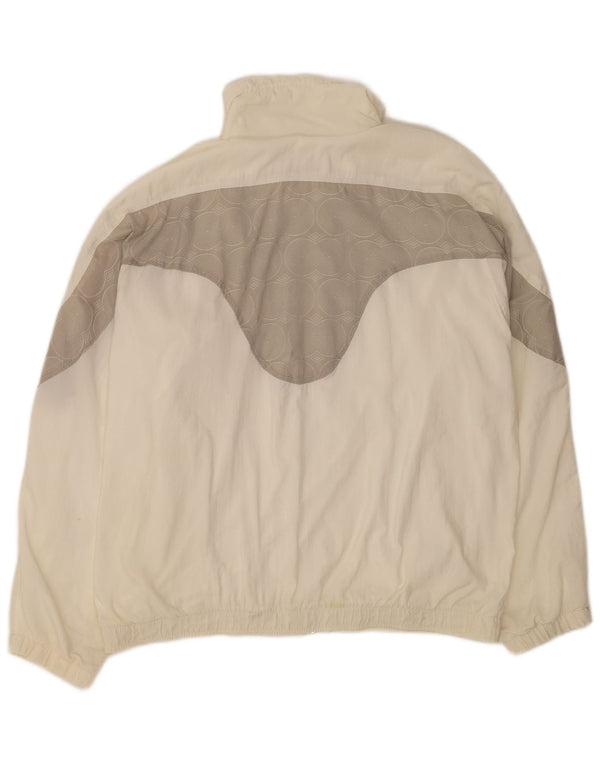 Женский спортивный костюм Ellesse, верхняя куртка UK 18 XL, белый с цветными блоками