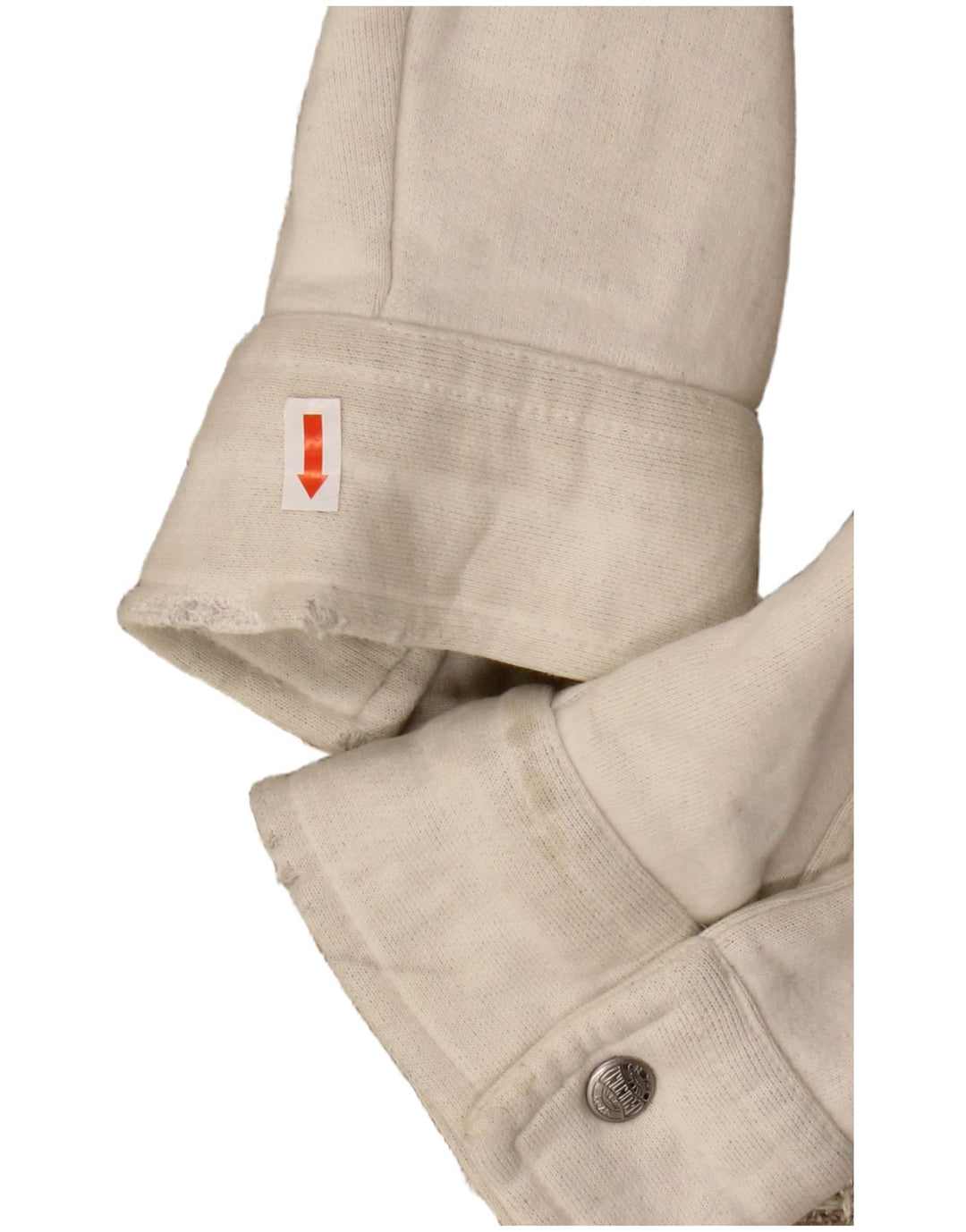 Мужская куртка-бомбер VINTAGE с графическим рисунком UK 44 2XL, бежевая полосатая шерсть