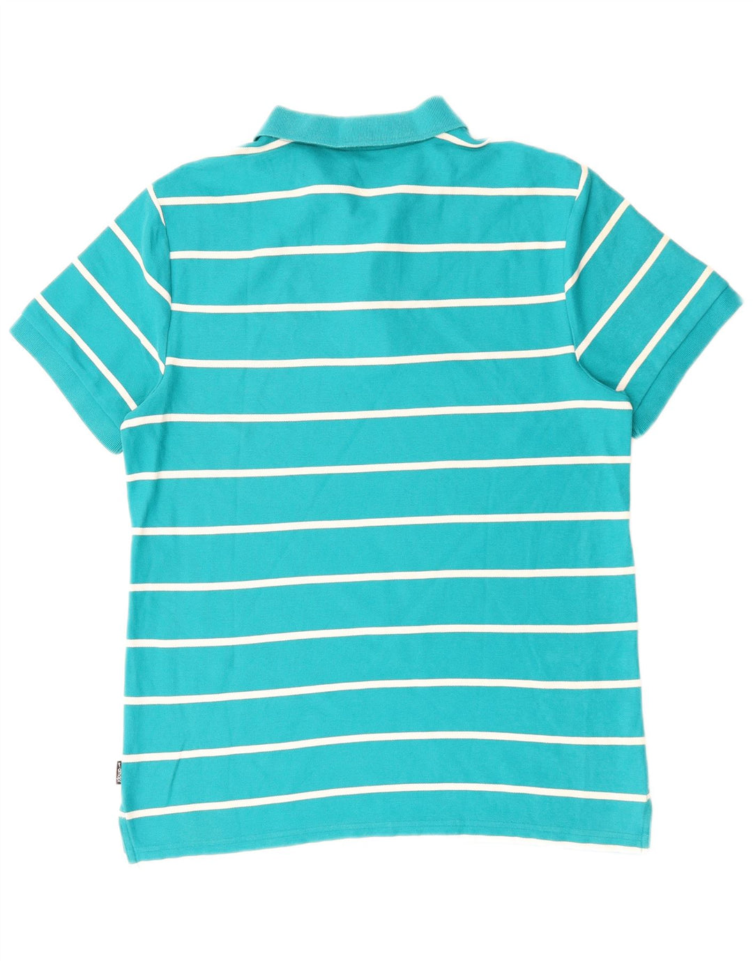 Мужская рубашка-поло NIKE в большую синюю полоску из хлопка