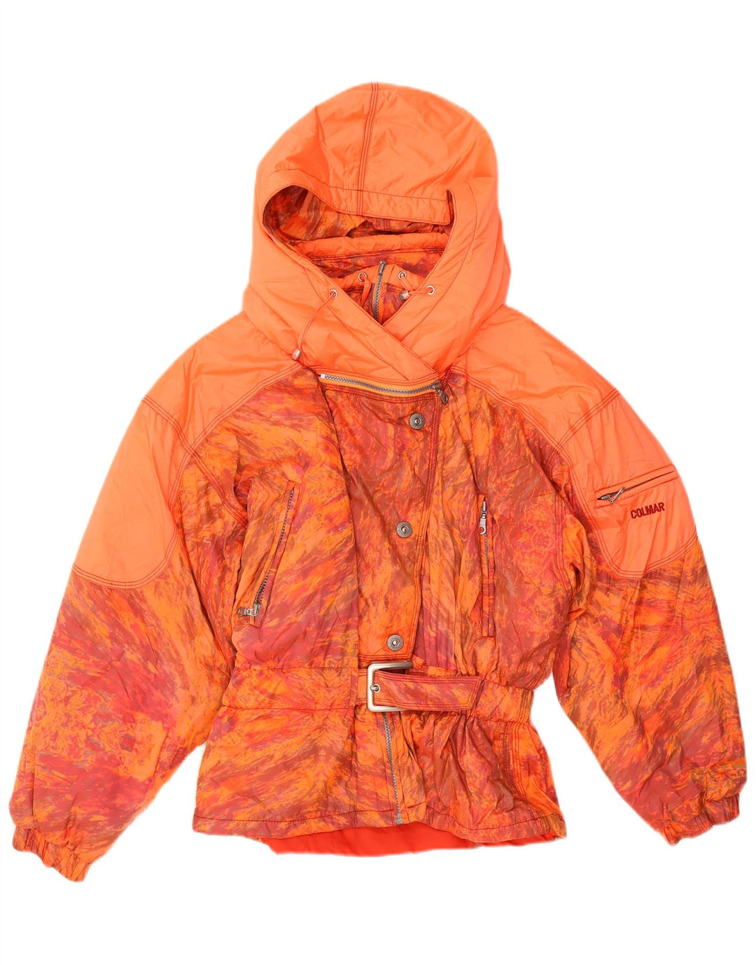 Colmar Женская лыжная куртка с капюшоном IT 44 Medium Orange Tie Dye