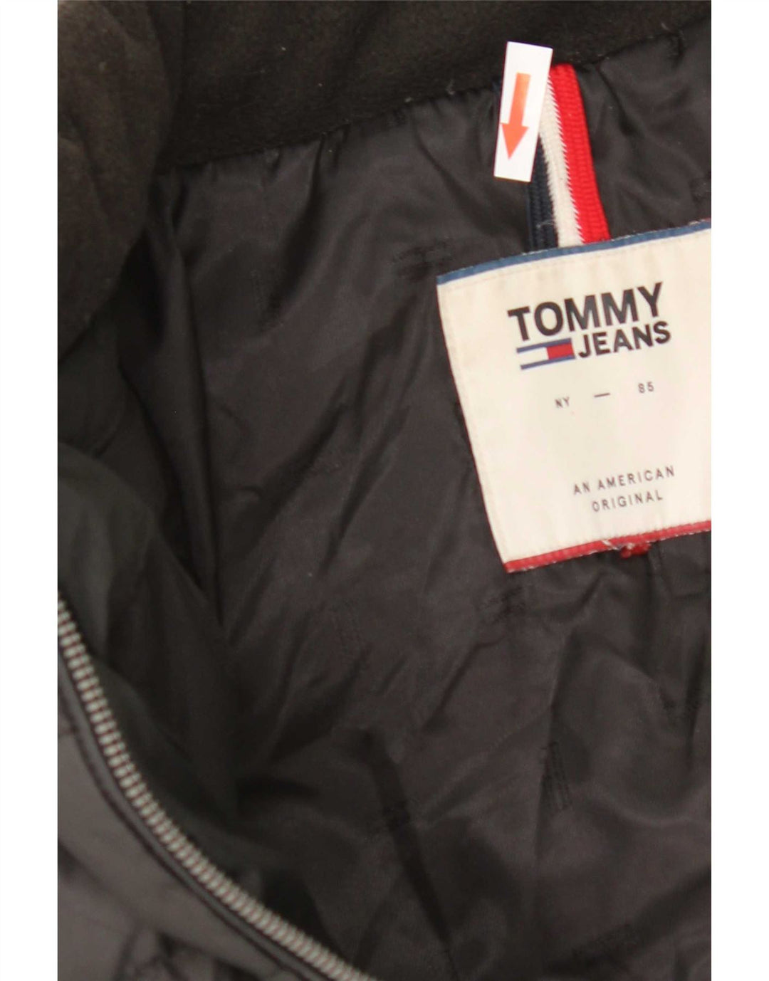 Женская стеганая куртка Tommy Hilfiger UK 14, средний черный полиэстер