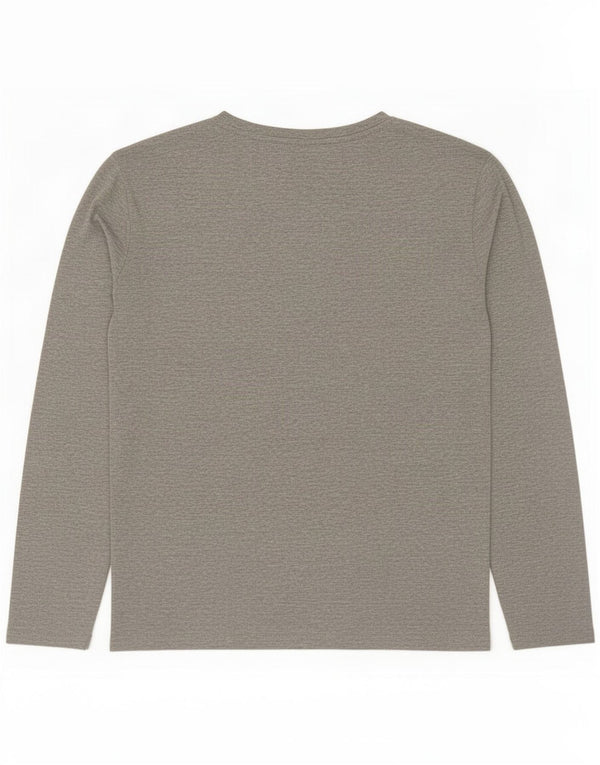 Replay Mens Athletic Fit Graphic Top Long Sleeve XL Grey Flecked