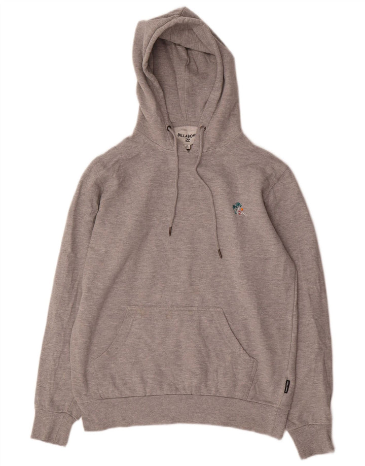 Мужской джемпер с капюшоном Billabong среднего серого цвета, хлопок