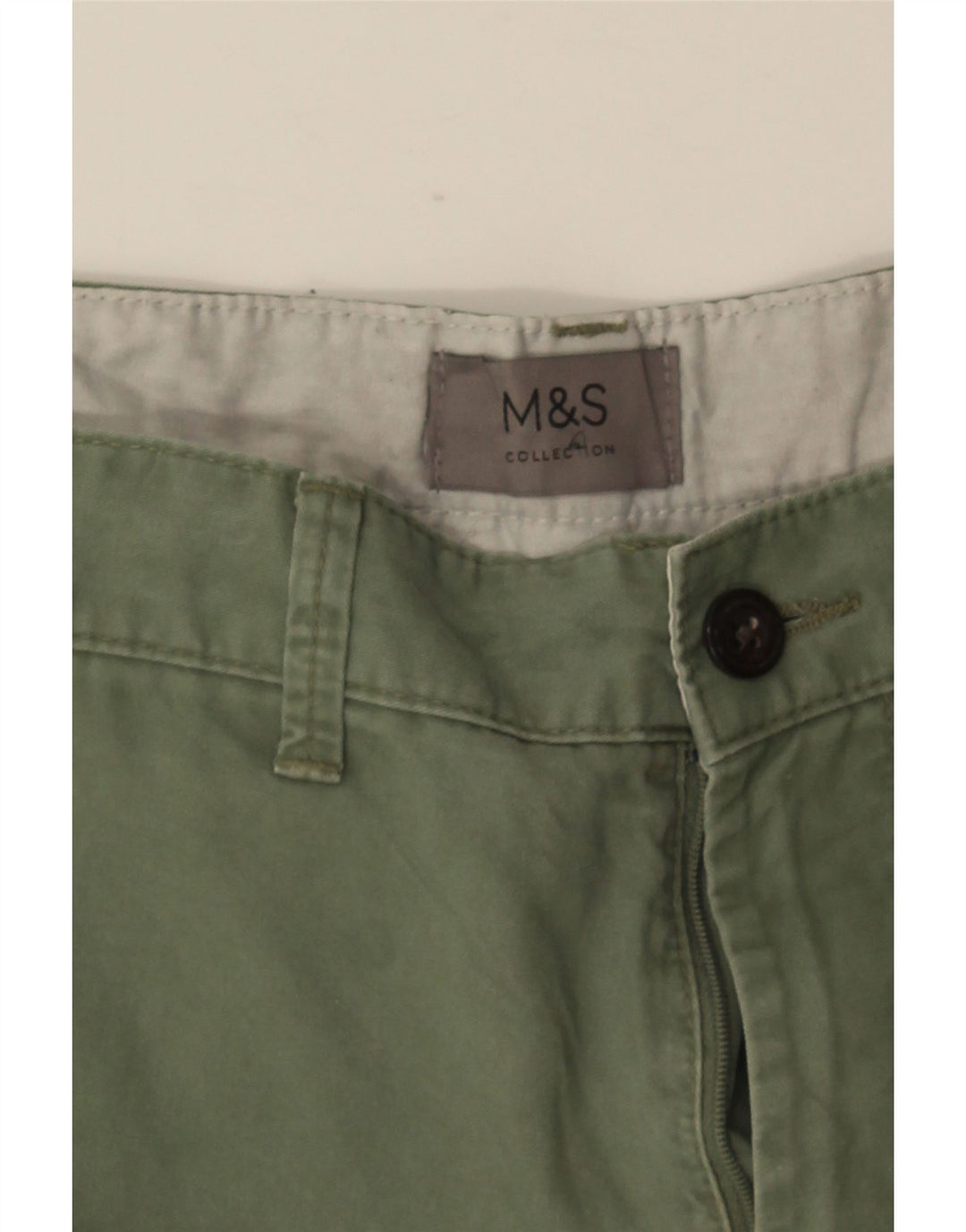 Мужские шорты чинос Marks & Spencer W34, большие зеленые