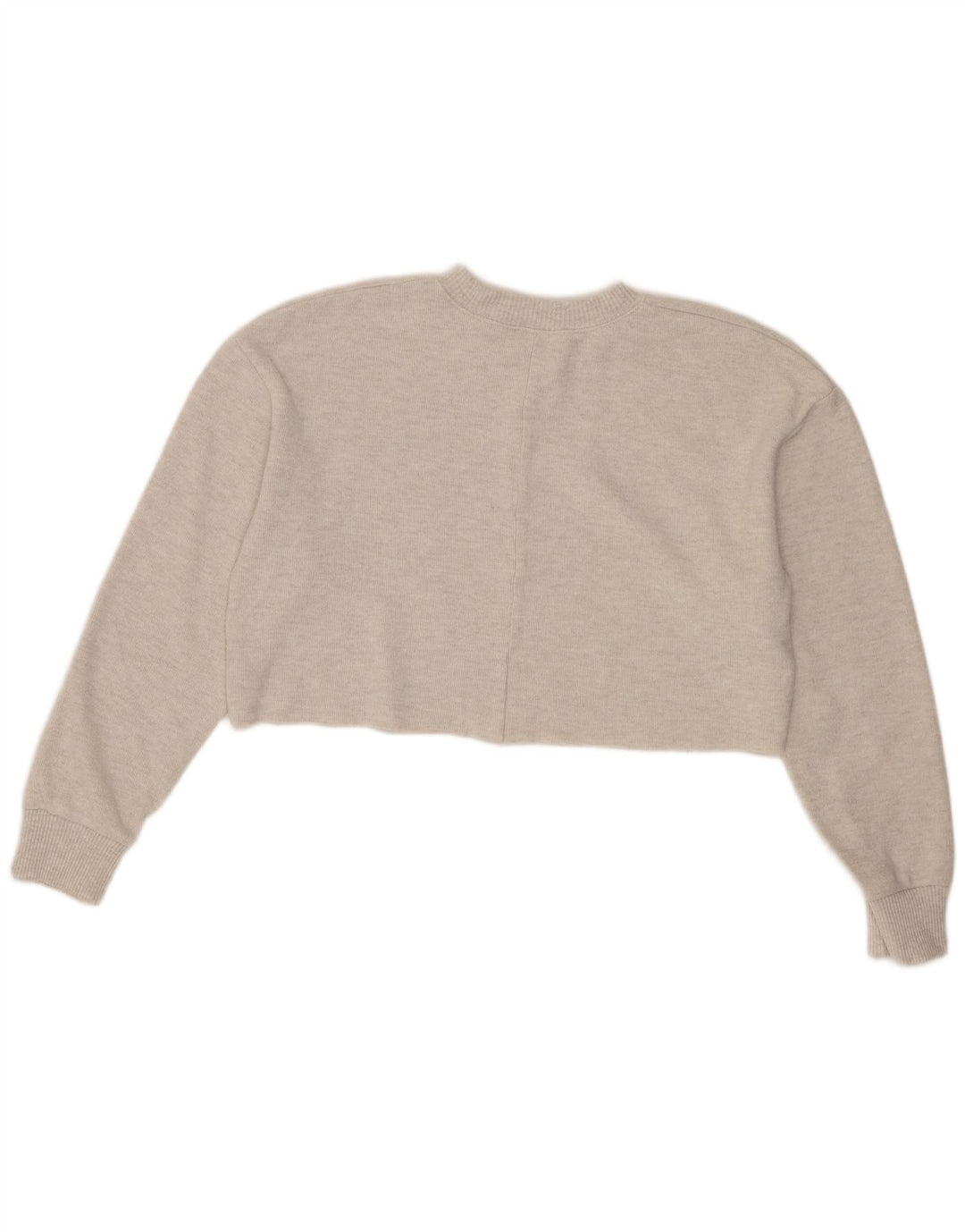 Женская укороченная блузка Zara UK 14, средний бежевый