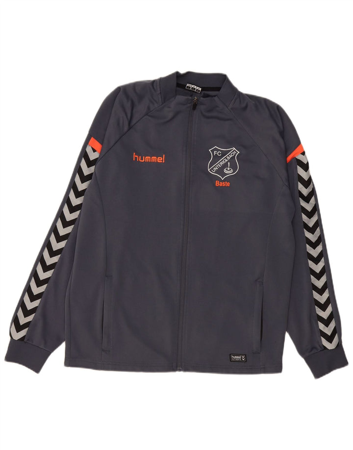 Hummel Мужская спортивная куртка с графическим рисунком, большая серая