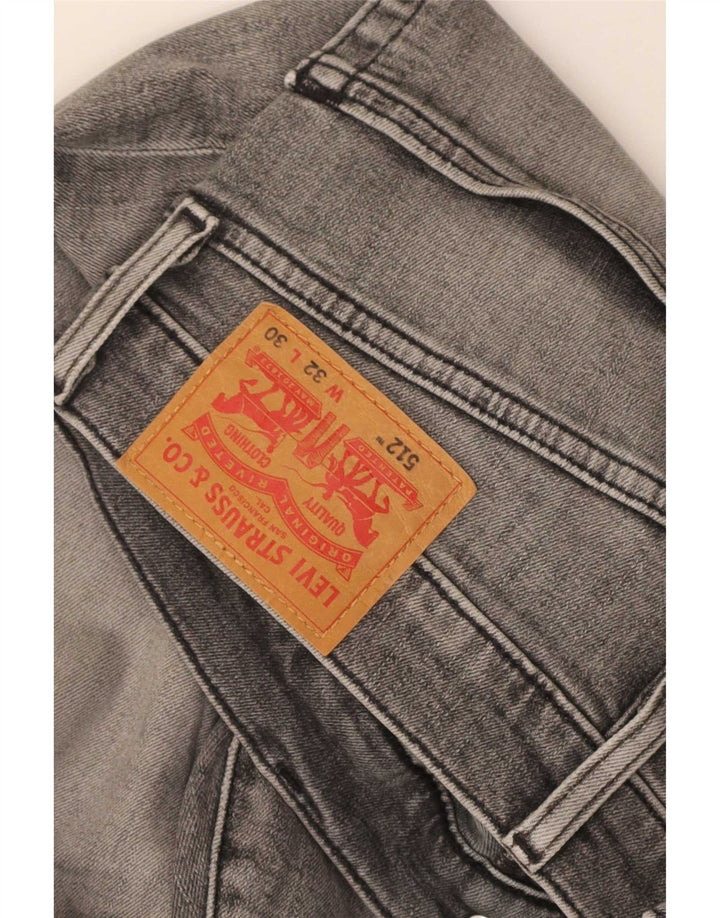 Мужские зауженные зауженные джинсы Levi's 512 W32 L30 серые
