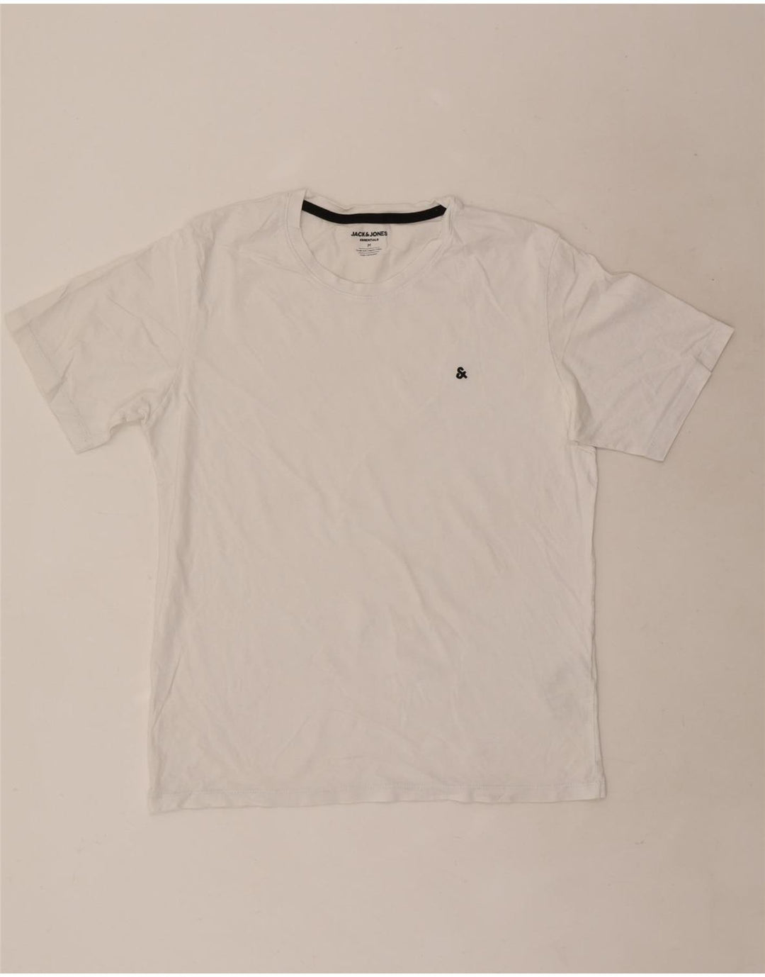 Мужская футболка Jack & Jones из белого хлопка среднего размера