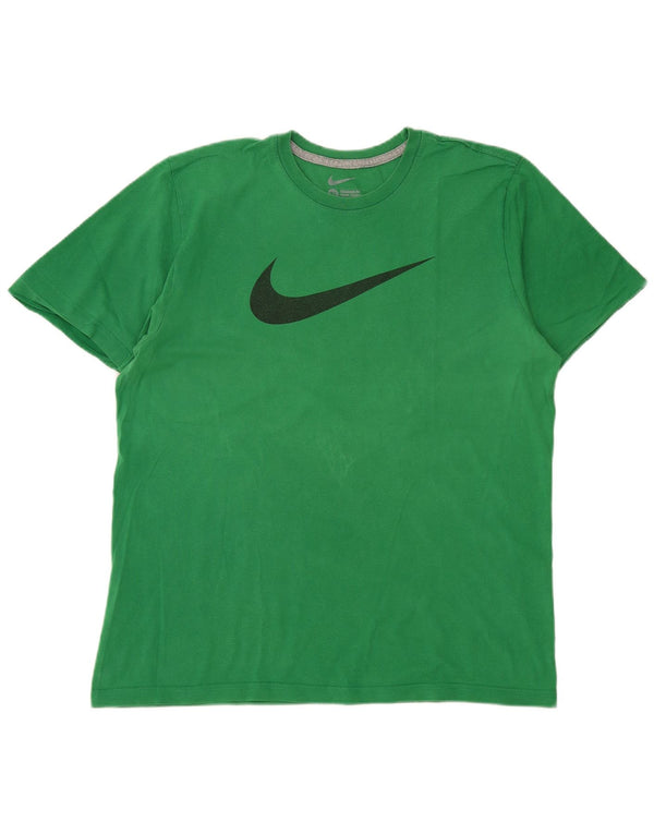 Мужская футболка стандартного кроя Nike с рисунком, топ XL, зеленый хлопок