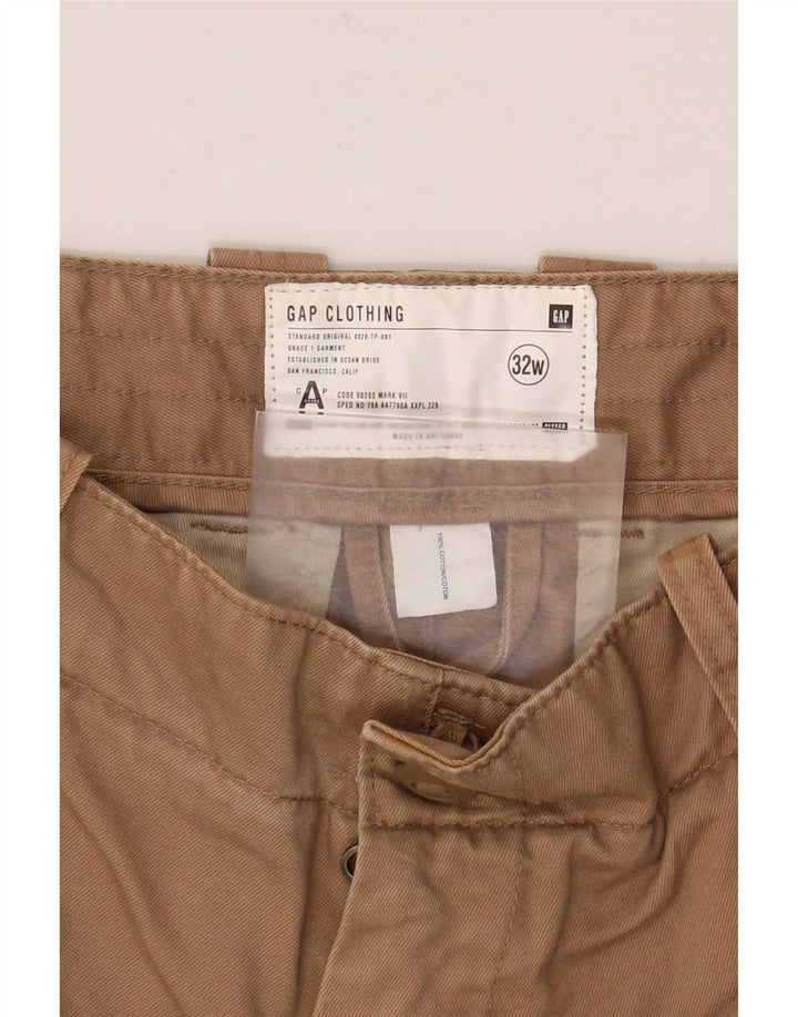Мужские шорты-карго Gap W32, хлопковые, среднего бежевого цвета