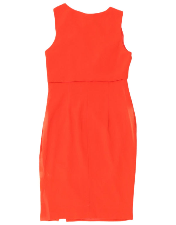 Coast Womens Sleeveless Sheath Dress UK 12 Medium Red Triacetate
