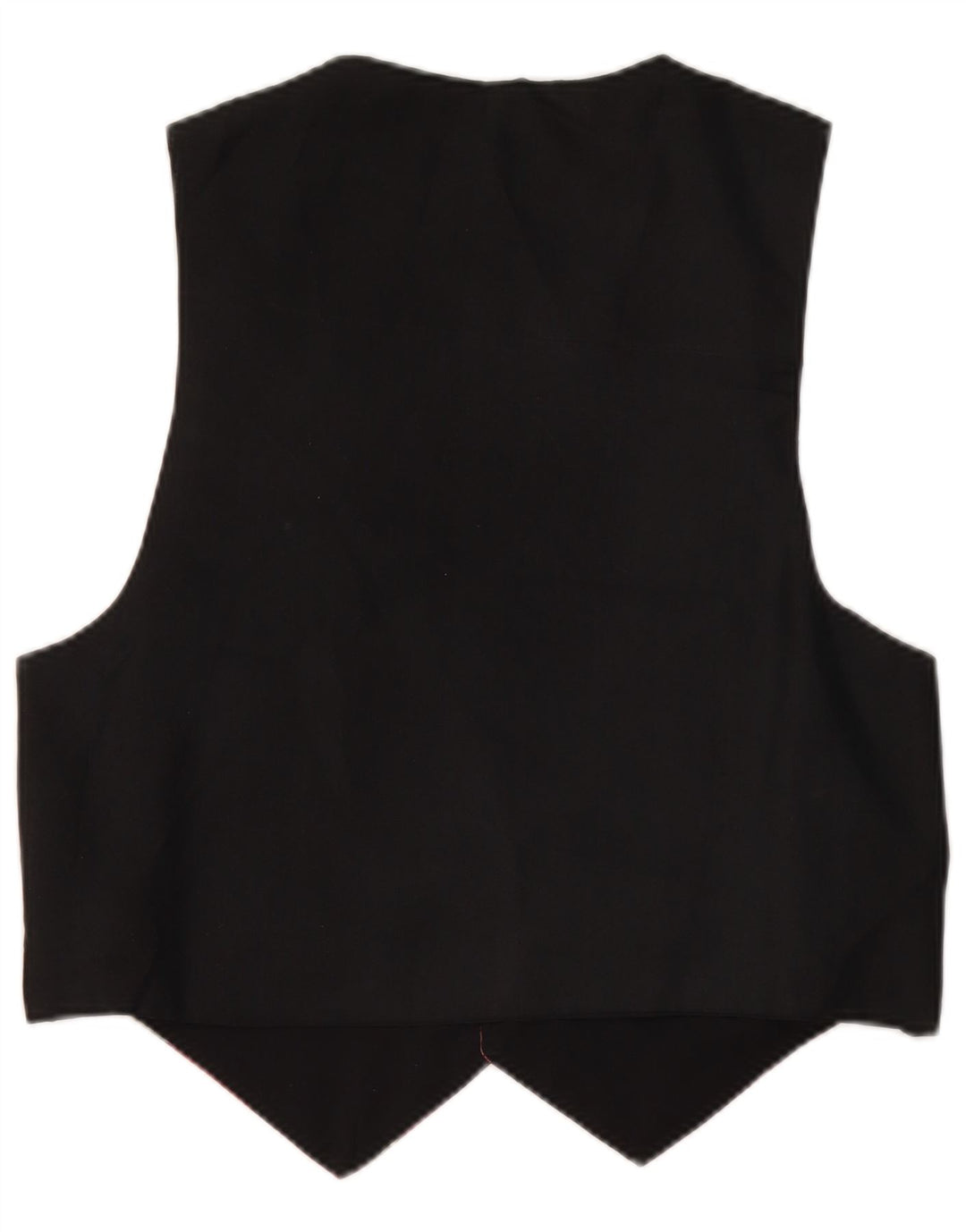 ВИНТАЖНЫЙ женский жилет UK 14, средний черный цветочный полиэстер