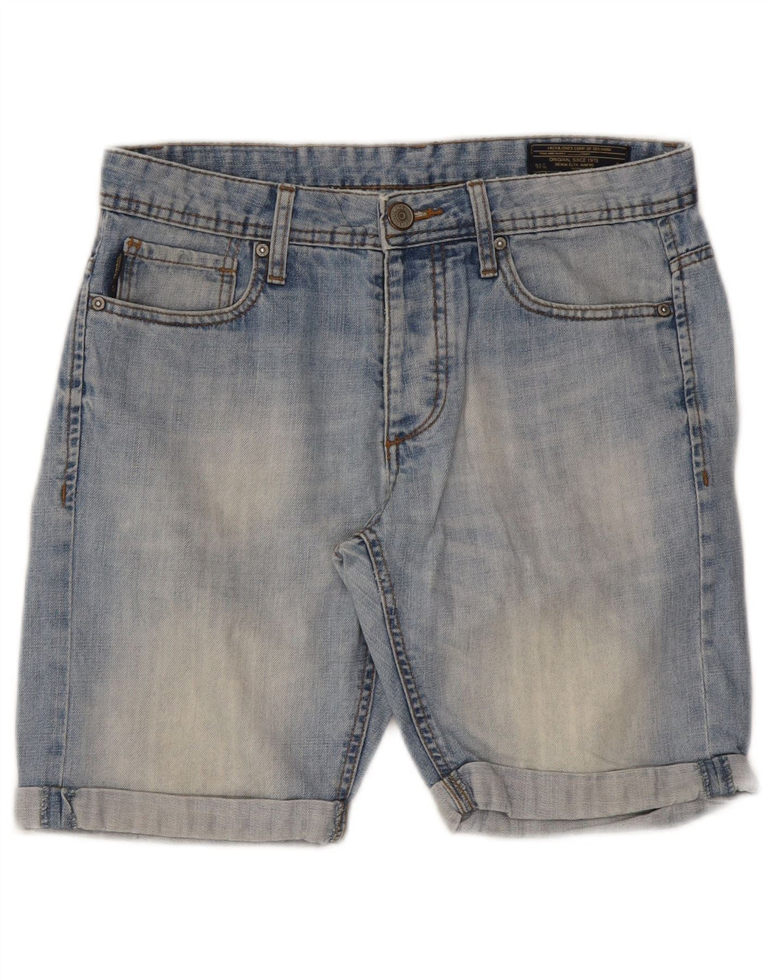 Мужские джинсовые шорты Jack & Jones W32 средний синий