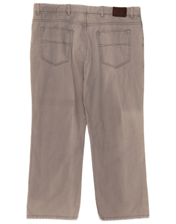 Мужские прямые повседневные брюки Marks & Spencer Blue Harbour W42 L29 серые
