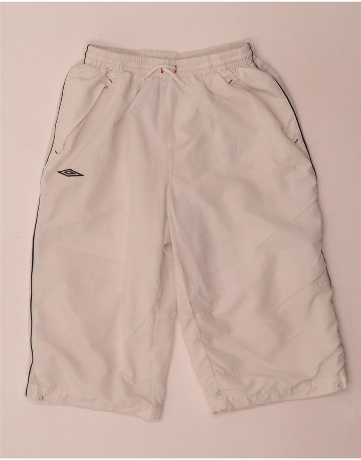 Umbro Мужские шорты для плавания с рисунком, средний белый полиэстер