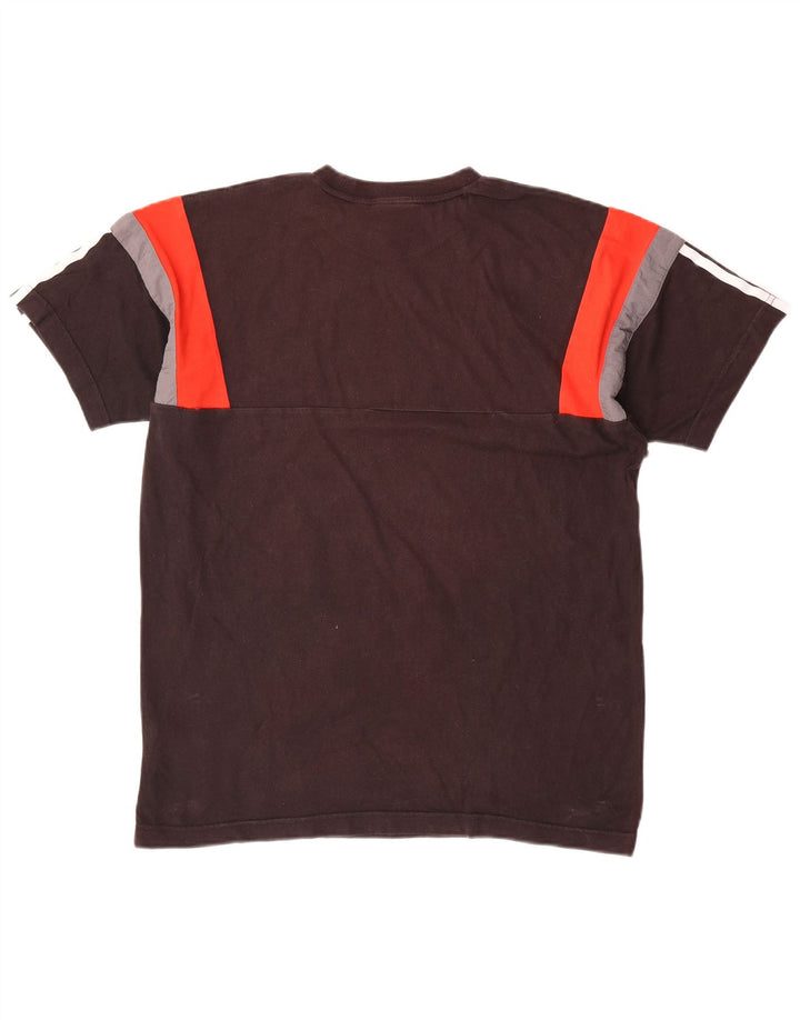 Мужская футболка Adidas Top Medium Black, хлопок с цветными блоками
