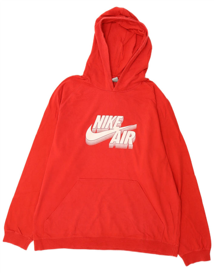 Мужской джемпер с капюшоном NIKE Air Graphic UK 45/47 XL, красный хлопок