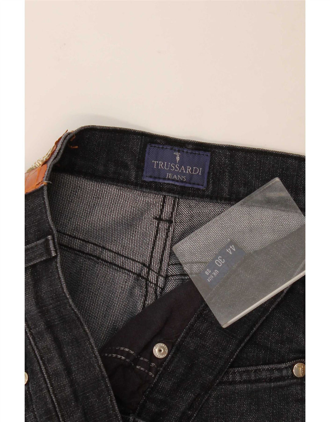 Женские прямые джинсы Trussardi W28 L26 Темно-синие