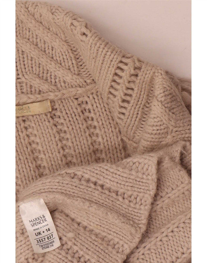 Женский кардиган Marks & Spencer UK 14, большой серый акрил