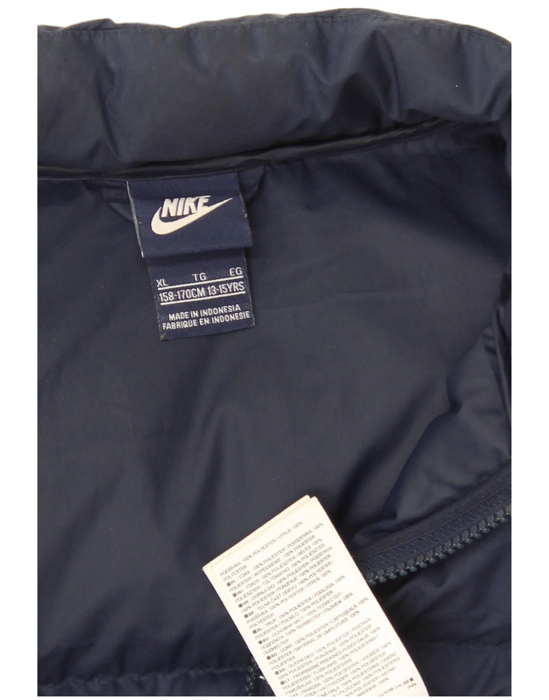 Утепленный жилет Nike для мальчиков 13–14 лет XL, темно-синий, полиэстер
