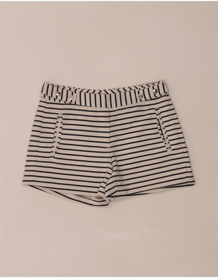 Женские повседневные шорты Zara Regular XS W28 в белую полоску