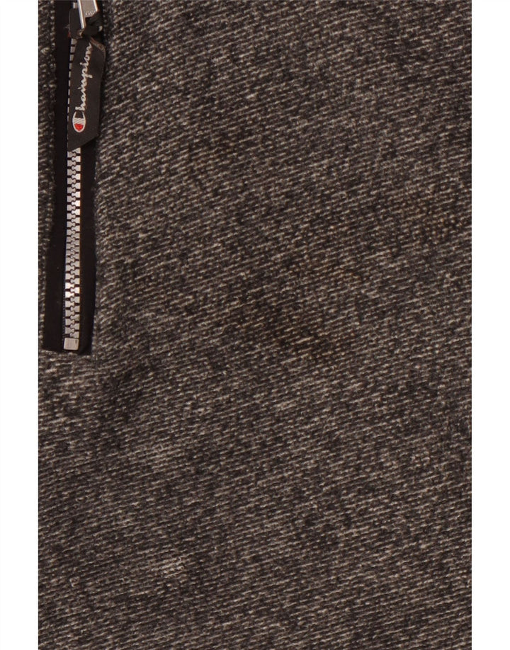 Мужская флисовая куртка CHAMPION с капюшоном UK 42 XL, серый полиэстер в тонкую полоску