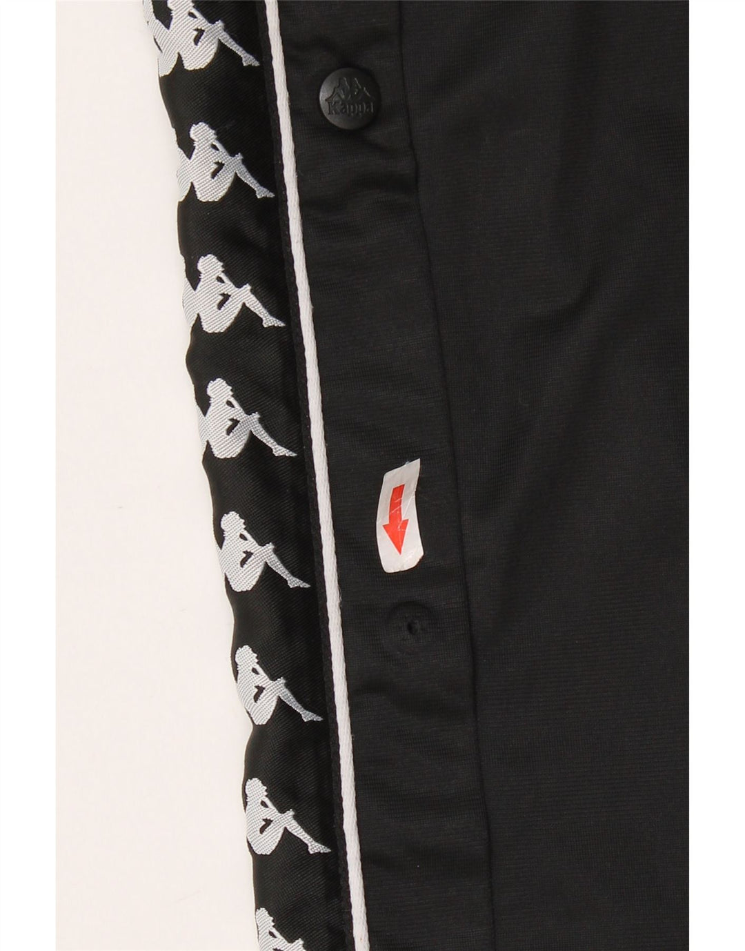 KAPPA Женские спортивные брюки с графическим рисунком UK 12, средний черный полиэстер