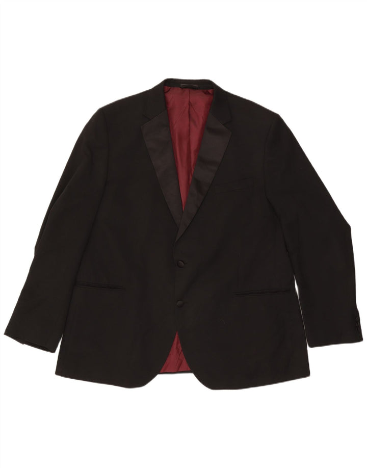Мужской пиджак стандартного кроя с 2 пуговицами Marks & Spencer UK 48 2XL, черный