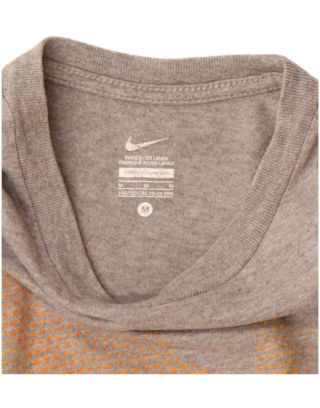 Футболка с рисунком Nike для мальчиков, 10–11 лет, хлопковый средний серый цвет