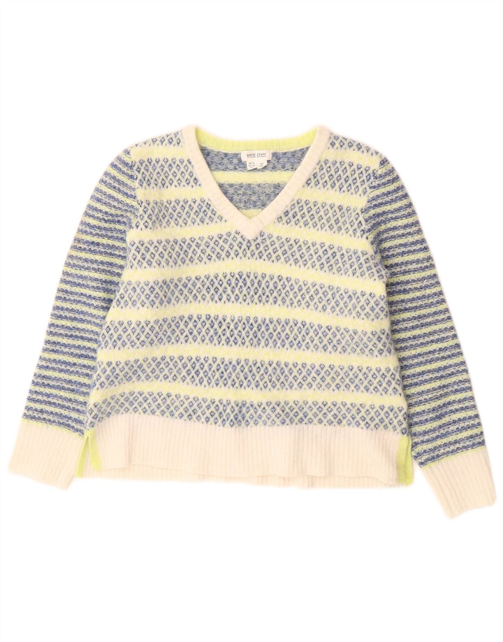 Женский джемпер с v-образным вырезом White Stuff UK 12, средний разноцветный