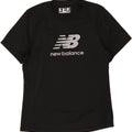 NEW BALANCE Mens Graphic T-Shirt Top Small Black Polyester Vintage New Balance and Second-Hand New Balance from Messina Hembry 