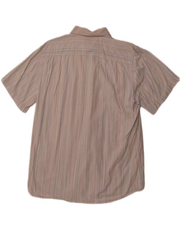 PIERRE CARDIN Мужская рубашка с коротким рукавом 2XL, синяя полоска, хлопок