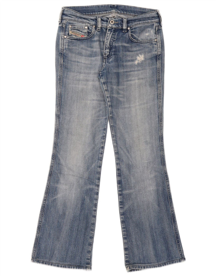 Женские потертые джинсы Diesel Bootcut W29 L29, синий хлопок