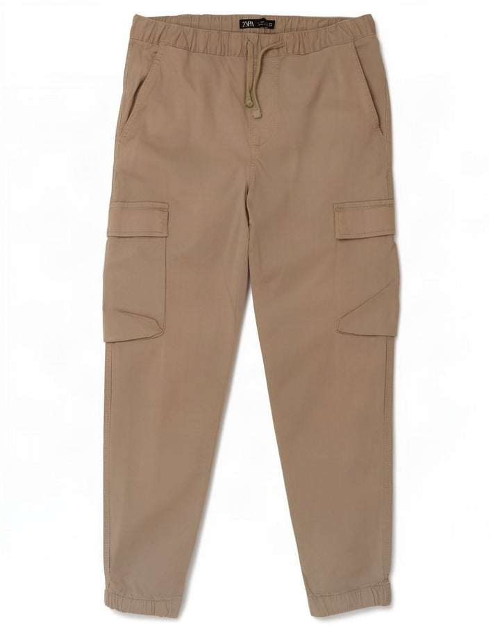 Брюки-карго мужские джоггеры Zara Medium W31 L26 Бежевые