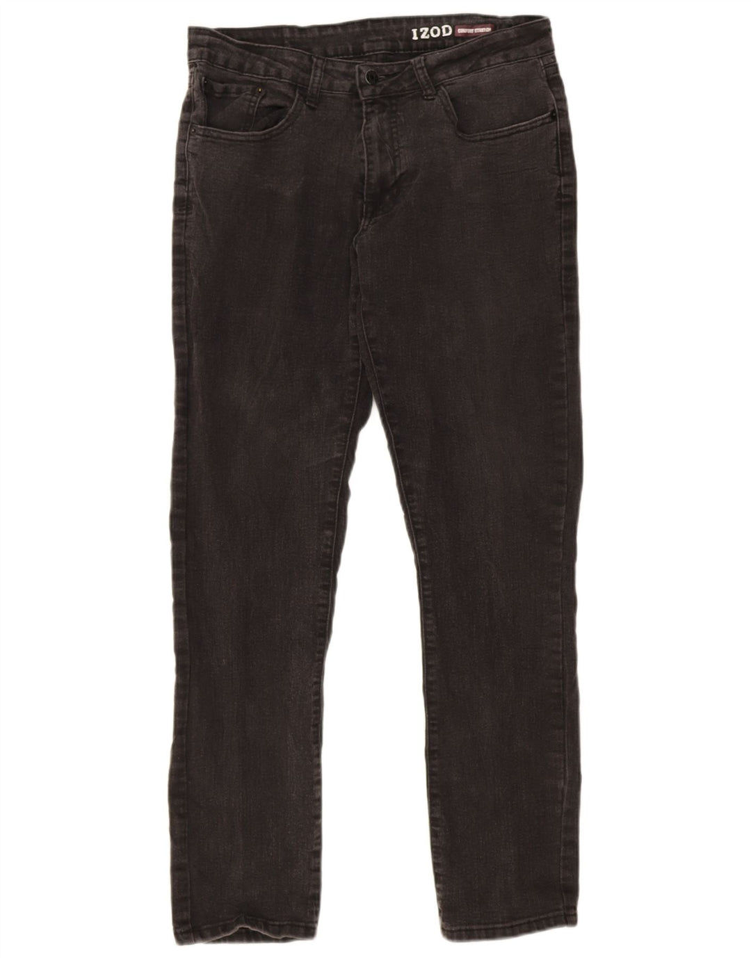 Женские прямые джинсы Izod W32 L32, серый хлопок