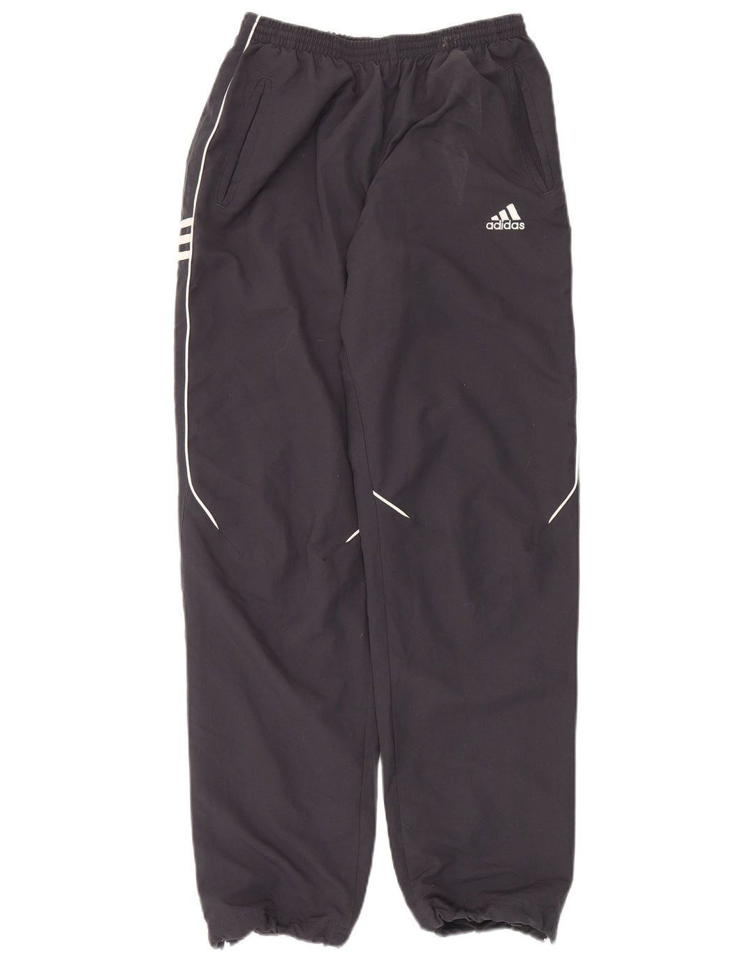 ADIDAS Boys Tracksuit Trousers 15-16 Years Grey Polyester