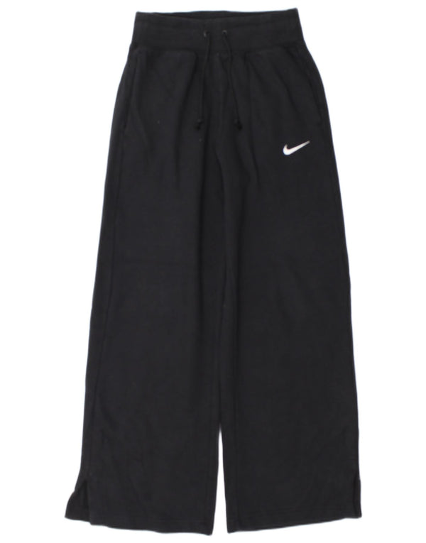 Nike Womens Tracksuit Trousers UK 4 XS  Black Cotton