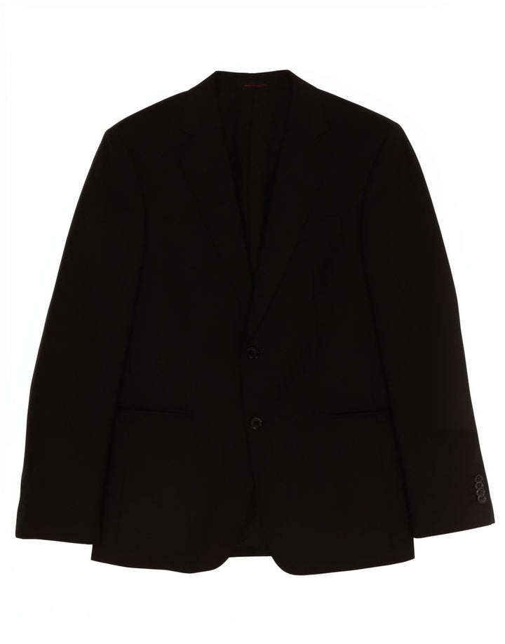 Мужской пиджак Pierre Cardin на 2 пуговицы, Великобритания 38, средний, черный, классический