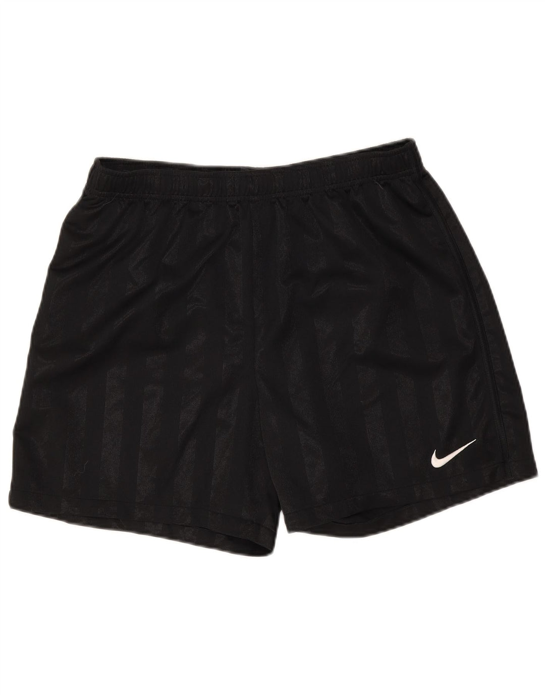 Мужские спортивные шорты Nike из полиэстера среднего размера, черные в полоску