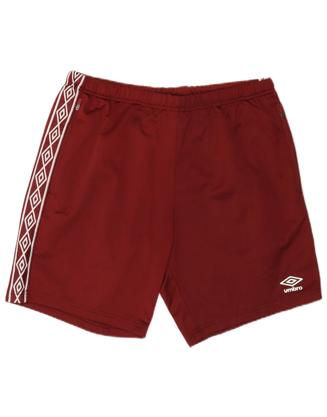 Мужские спортивные шорты Umbro с рисунком, большие бордовые, полиэстер