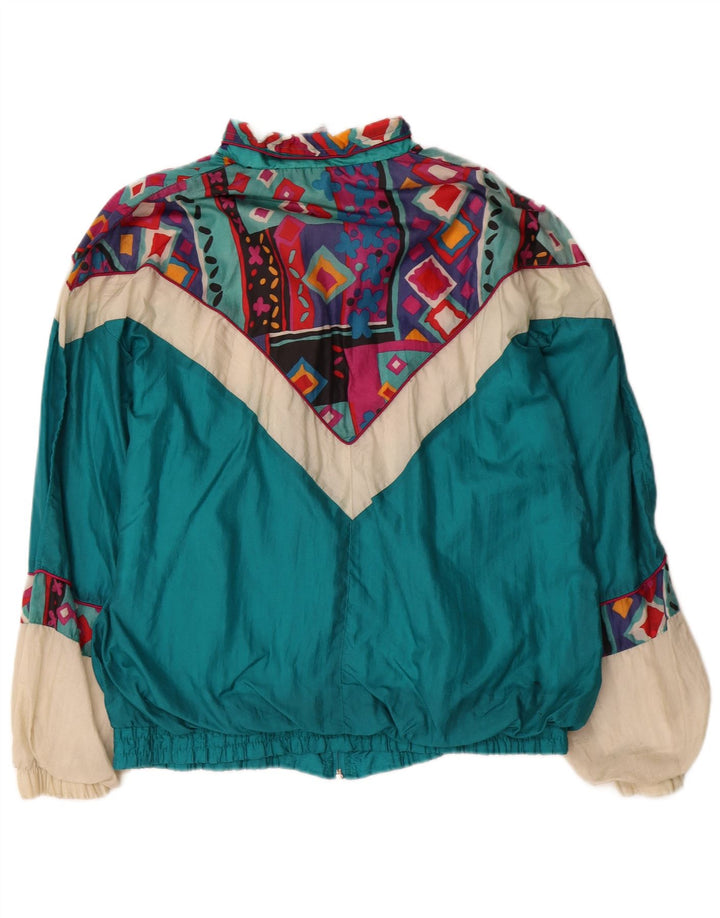 Мужской спортивный костюм Stefano, верхняя куртка, большой синий нейлон с цветными блоками