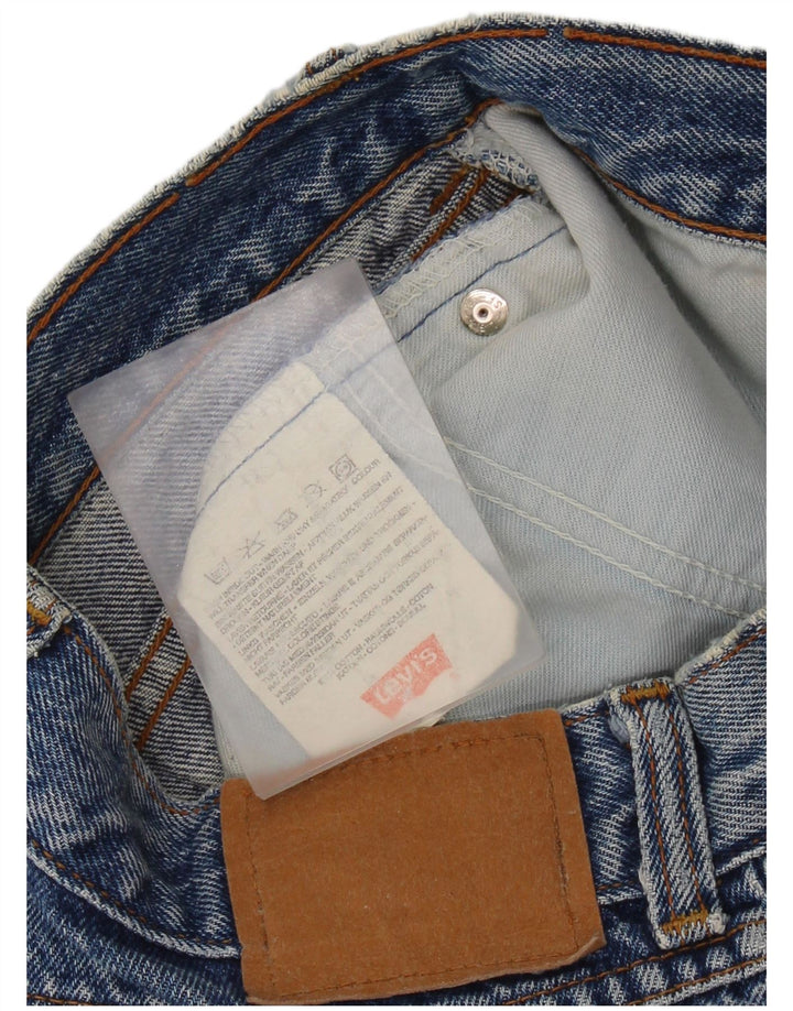 Женская джинсовая юбка LEVI'S W26, маленькая синяя, хлопок