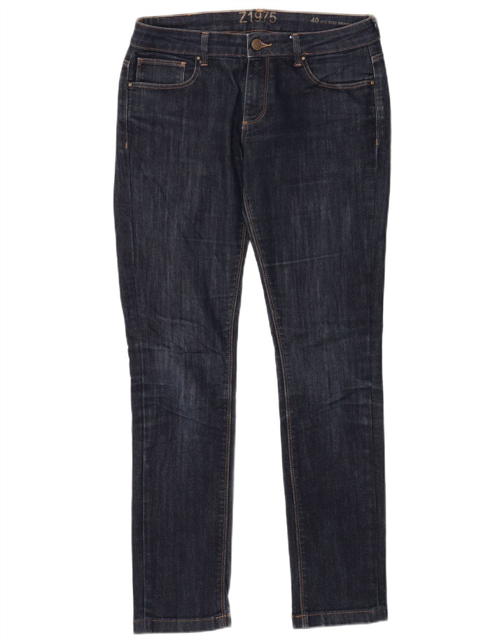 Женские джинсы скинни со средней посадкой ZARA EU 40 Medium W30 L30 Темно-синие