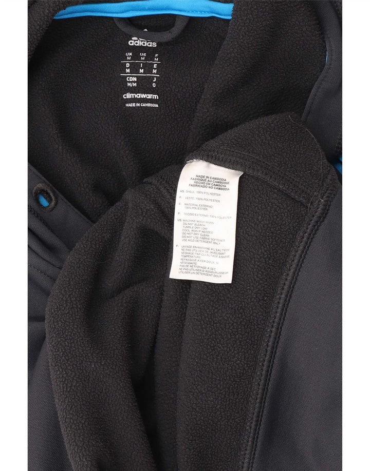 Мужской джемпер с капюшоном Adidas Climawarm, средний серый полиэстер