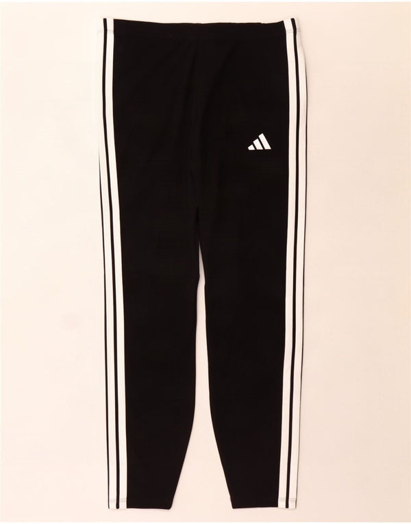 Adidas Womens Leggings UK 20/22 XL Black Cotton