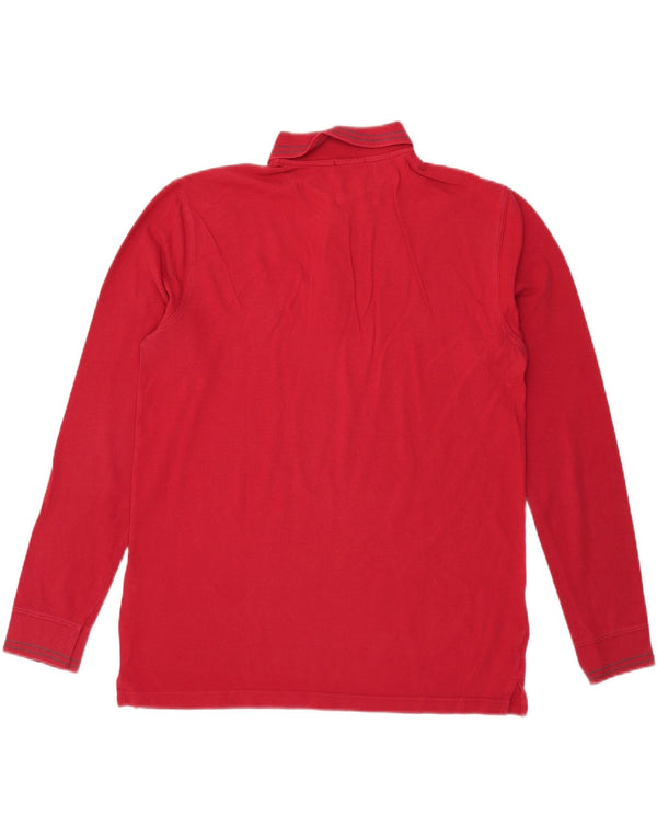 Мужская рубашка-поло Trussardi IT 54 XL с длинным рукавом, красный хлопок