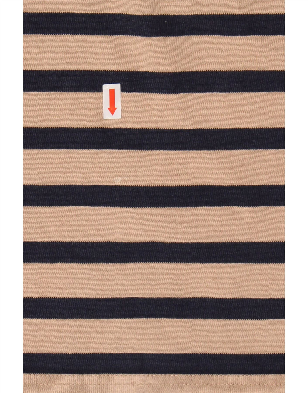 J. CREW Womens Oversized Crop Top 3/4 Sleeve UK 10 Small Beige Striped