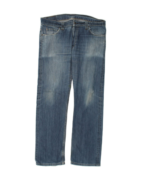 Мужские прямые джинсы LEVI'S W38 L32 синие, хлопок